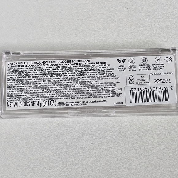 🟠 4 for $25 🟠  COVERGIRL CLEAN FRESH COLOR EYESHADOW PALETTE - Picture 6 of 9